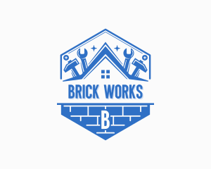 Brick Handyman Contractor logo design