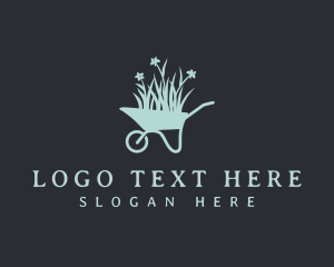 Landscaping Garden Wheelbarrow  Logo