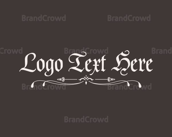 Decorative Medieval Ornament Logo