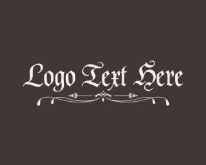 Publisher - Decorative Medieval Ornament logo design