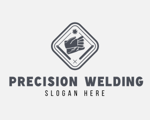 Welding - Steel Welding Gloves logo design