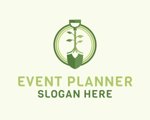Grass - Eco Planting Shovel logo design
