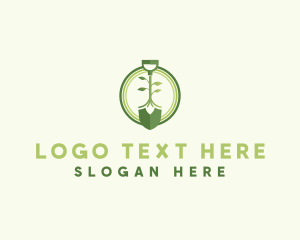 Badge - Eco Planting Shovel logo design