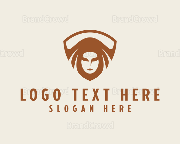 Medieval Ancient Woman Logo