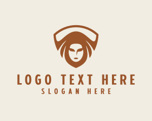 Mythical - Medieval Ancient Woman logo design