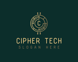 Cryptography - Cryptography Tech Bitcoin logo design