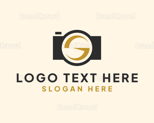 Camera Lens Letter G Logo