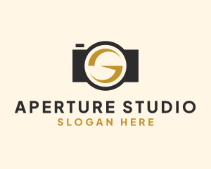 Aperture - Camera Lens Letter G logo design