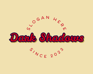 Handwritten Shadow Brand logo design