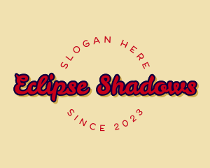 Handwritten Shadow Brand logo design