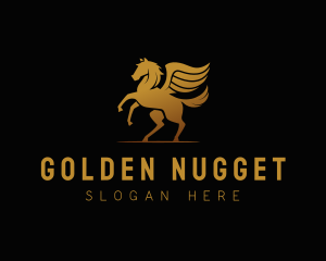 Golden Pegasus Company logo design