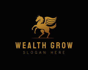 Golden Pegasus Company logo design