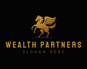 Golden Pegasus Company logo design