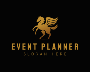 Horse - Golden Pegasus Company logo design