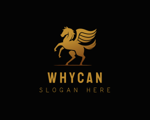 Mythology - Golden Pegasus Company logo design