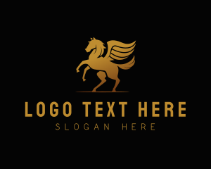 Pegasus - Golden Pegasus Company logo design