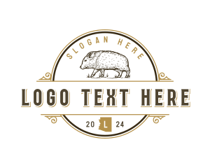 Map - Javelina Boar Arizona logo design