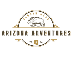 Arizona - Javelina Boar Arizona logo design