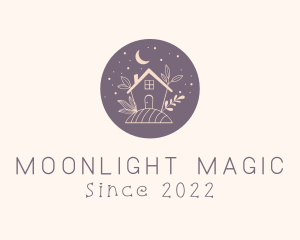 Midnight - Night Flower House logo design