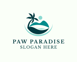 Island Beach Paradise logo design