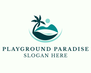 Island Beach Paradise logo design