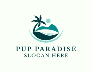 Island Beach Paradise logo design