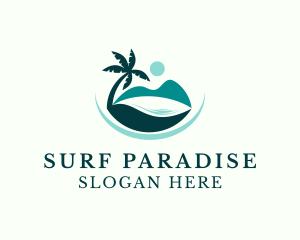 Island Beach Paradise logo design