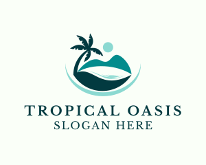 Island - Island Beach Paradise logo design