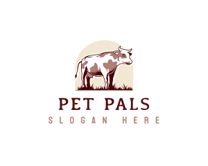 Cow Cattle Farm logo design