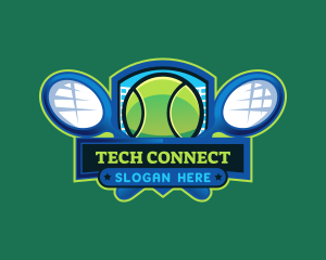 Player - Tennis Racket Sports logo design