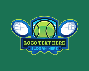 Tennis Racket Sports Logo