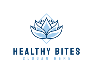 Lotus Wellness Floral logo design