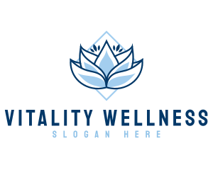 Lotus Wellness Floral logo design