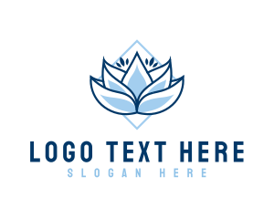 Natural - Lotus Wellness Floral logo design
