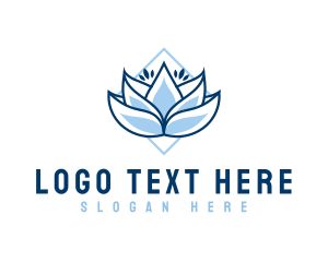 Health - Lotus Wellness Floral logo design