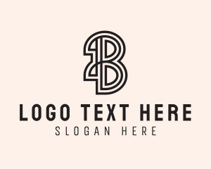 Letter B Boutique logo design
