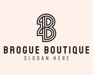 Letter B Boutique logo design