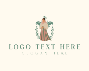 Traditional - Traditional Lady Dress logo design