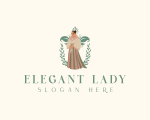 Traditional Lady Dress logo design