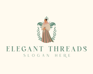 Traditional Lady Dress logo design