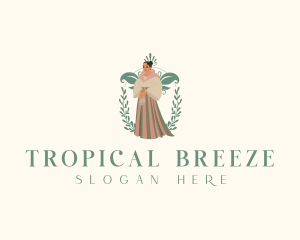 Filipino - Traditional Lady Dress logo design