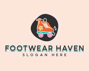 Fun Rollerblade Shoes logo design