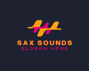 Sound Waves Technology logo design