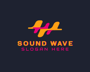 Sound Waves Technology logo design