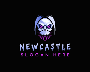 Halloween Skeleton Skull Logo
