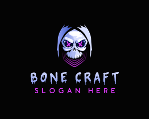 Skeleton - Halloween Skeleton Skull logo design