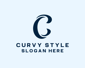 Couture Swirl Style  logo design