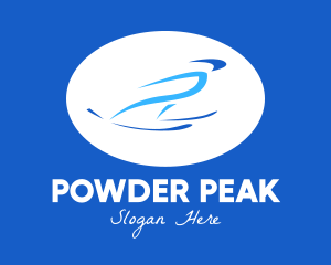 Ski Skiing Snowboarding logo design