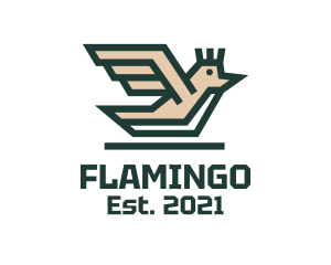 Flying - Flying Sparrow Bird logo design