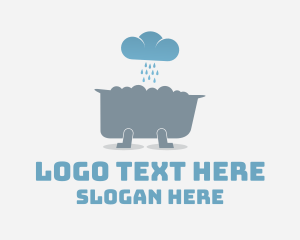 Outdoor-cinema - Weather Bath Tub logo design